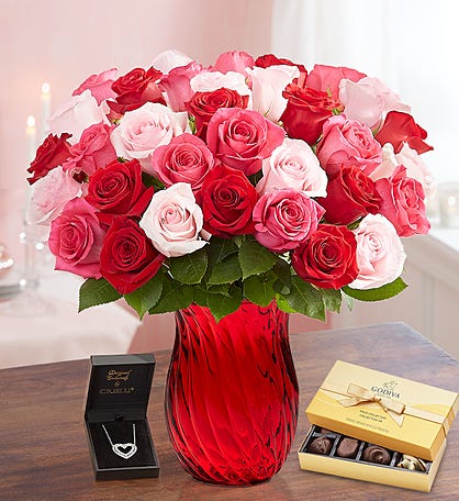 36 Stem Deluxe Enchanted Rose Medley Bouquet